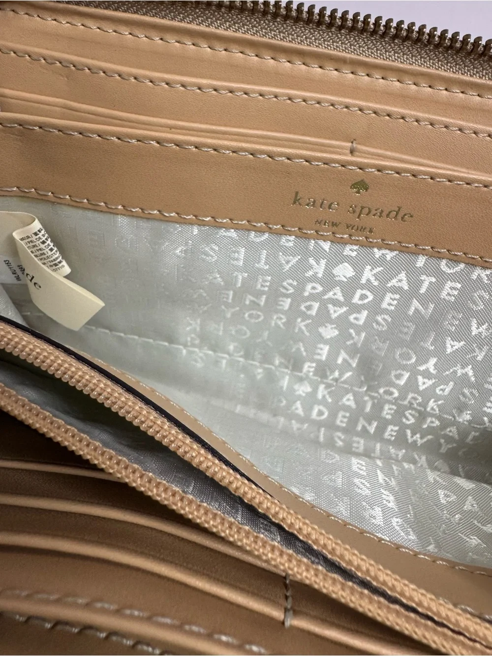 #410 Kate Spade New York Wellesley Neda Leather Zip Around Long Wallet